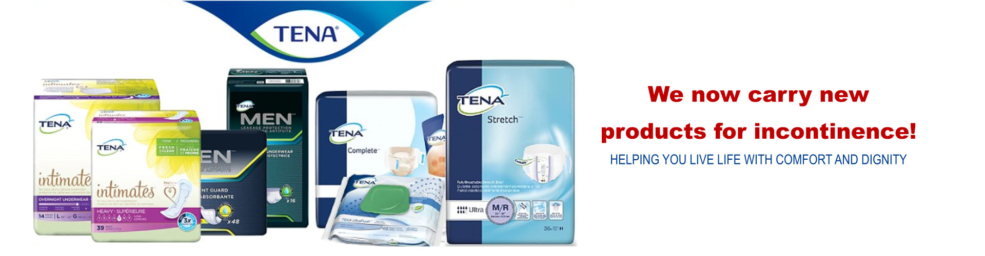 tena products for incontinence tornoto